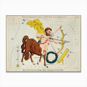 Sagittarius, Sidney Hall Canvas Print