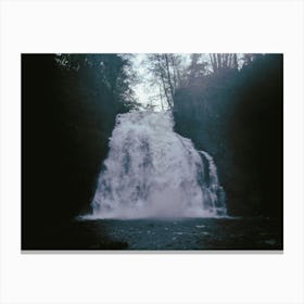 Dark Waterfall Canvas Print