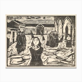 The Pretenders, The Last Hour, Edvard Munch Canvas Print