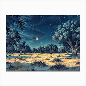 Night In The Woods Canvas Print