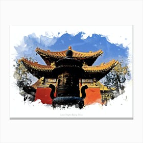 Lama Temple, Beijing, China Canvas Print