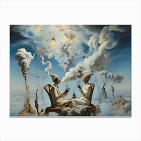 Tea and Smoke with a Friend Canvas Print