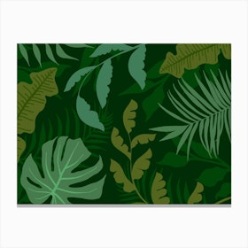 Green Jungle Canvas Print