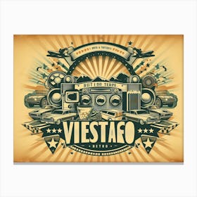 Vintage Music Poster Canvas Print