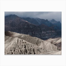 Landscape In The Himalaya Mountains In Nepal Canvas Print