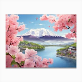 Cherry Blossoms In Japan 1 Canvas Print