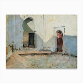 Courtyard, Tétouan, Morocco, John Singer Sargent Canvas Print