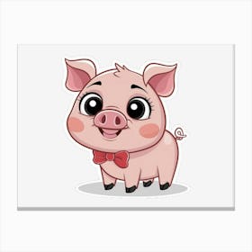 Cute Pig Canvas Print