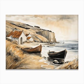 European Coastal Painting (90) Canvas Print