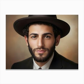 Jewish Man Portrait 11 1 Canvas Print