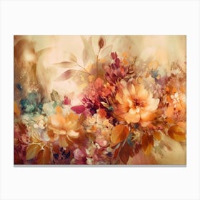 Abstract Floral Painting 1 Canvas Print