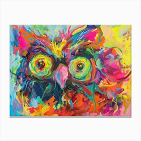 Colorful Owl 1 Canvas Print