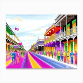 New Orleans Street Scene 1 Canvas Print