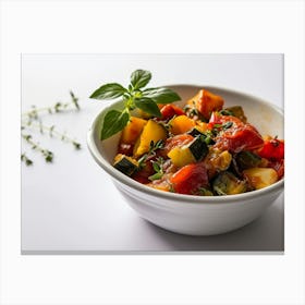 Vegetables In A Bowl Canvas Print