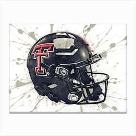 Texas Tech Red Raiders NCAA Helmet Poster Canvas Print