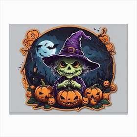 Halloween Witch 3 Canvas Print