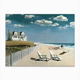 Beach House 3 Canvas Print