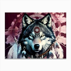 Wolf Painting 28 Canvas Print