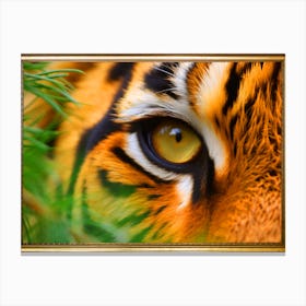 Ussuri Tiger Eye 1365x1024 4x3 Framed Canvas Print