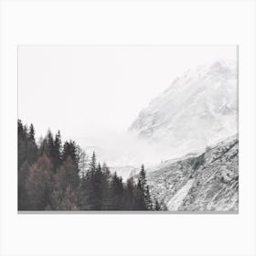 Mountain Forest Winter Canvas Print