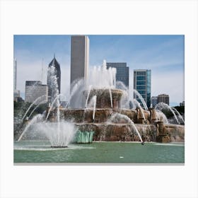 Chicago Fountain Canvas Print