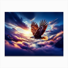 Eagle In Flight - AfriDesigns Canvas Print