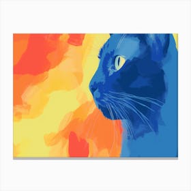 Blue Cat 1 Canvas Print