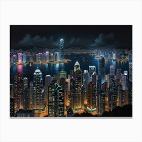 Hong Kong City 3 Canvas Print