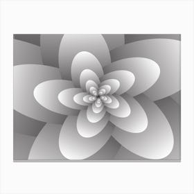 3d Abstract Floral Spiral Background Canvas Print