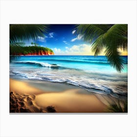 Tropical Beach 4 Canvas Print