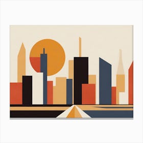 San Francisco Cityscape Abstract Canvas Print