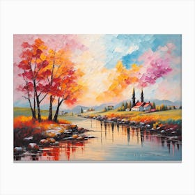 Autumn River Canvas Print