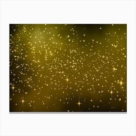 Orange Yellow Tone Shining Star Background Canvas Print