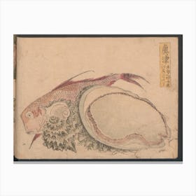 Okitsu, Katsushika Hokusai Canvas Print