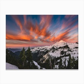 Mount Baker Sunset - Cascade Adventure Canvas Print