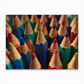 Colorful Pencils Canvas Print