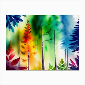 Colorful Forest Canvas Print