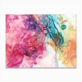 Abstract Watercolor Painting Canvas Print