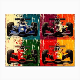 Types Of Auto Racing Cars - 4 Racing Canvas Print