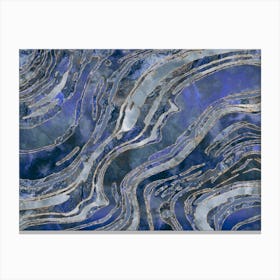 Gemstone Cold Blue Canvas Print