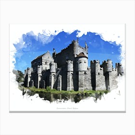 Gravensteen, Ghent, Belgium Canvas Print