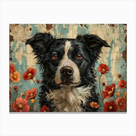 Border Collie Fine Art Portrait 1 Canvas Print