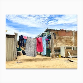 Laundry Scene in Walvis Bay, Namibia (African Series) Canvas Print