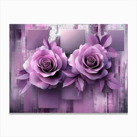 Purple Roses 1 Canvas Print