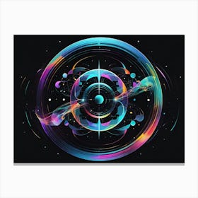 Psychedelic Circle Canvas Print