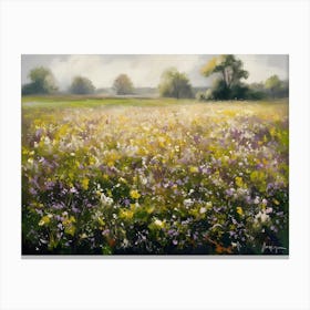 Field Of Wildflowers Canvas Print