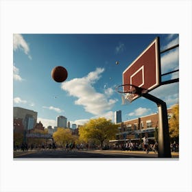 Basketball Game 4 Canvas Print