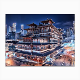 Buddha Tooth Relic Temple Canvas Print