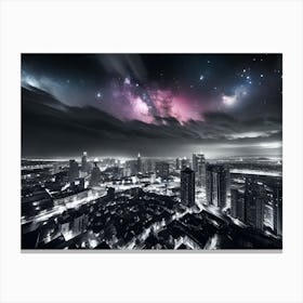 Galaxy City Canvas Print