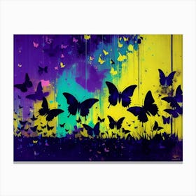 Butterflies In The Sky 46 Canvas Print